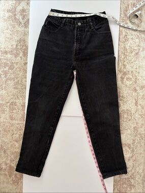 Vintage Bongo High-Rise Black Women's Jeans - Classic Slim Fit tag size 5R
